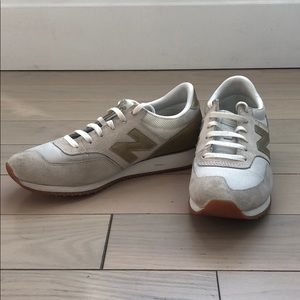 New Balance for Jcrew 520 Sneakers (White/Gold)